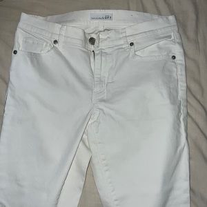 Ann Taylor Loft pure white jeans